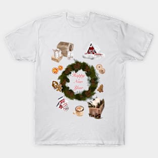 Merry Christmas Happy New Year T-Shirt